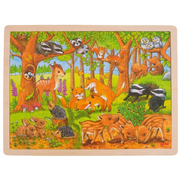 Puzzle animales bosque