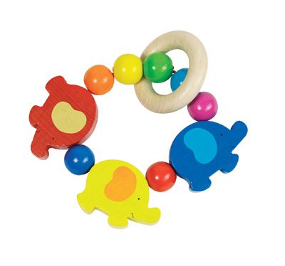 Sonajero elástico elefante
