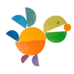 Semicírculos coloridos grandes