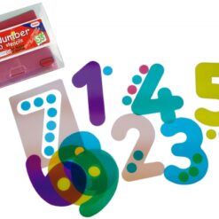 Siluetas de números traslúcidas