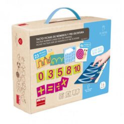 Tacto fichas números y pre-escritura