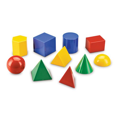 Formas geométricas de plástico grande