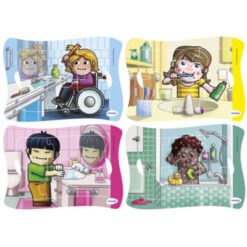 Frame puzzles hábitos de higiene