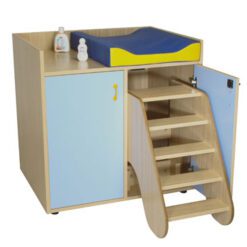 Mueble Cambiador Con Escalera