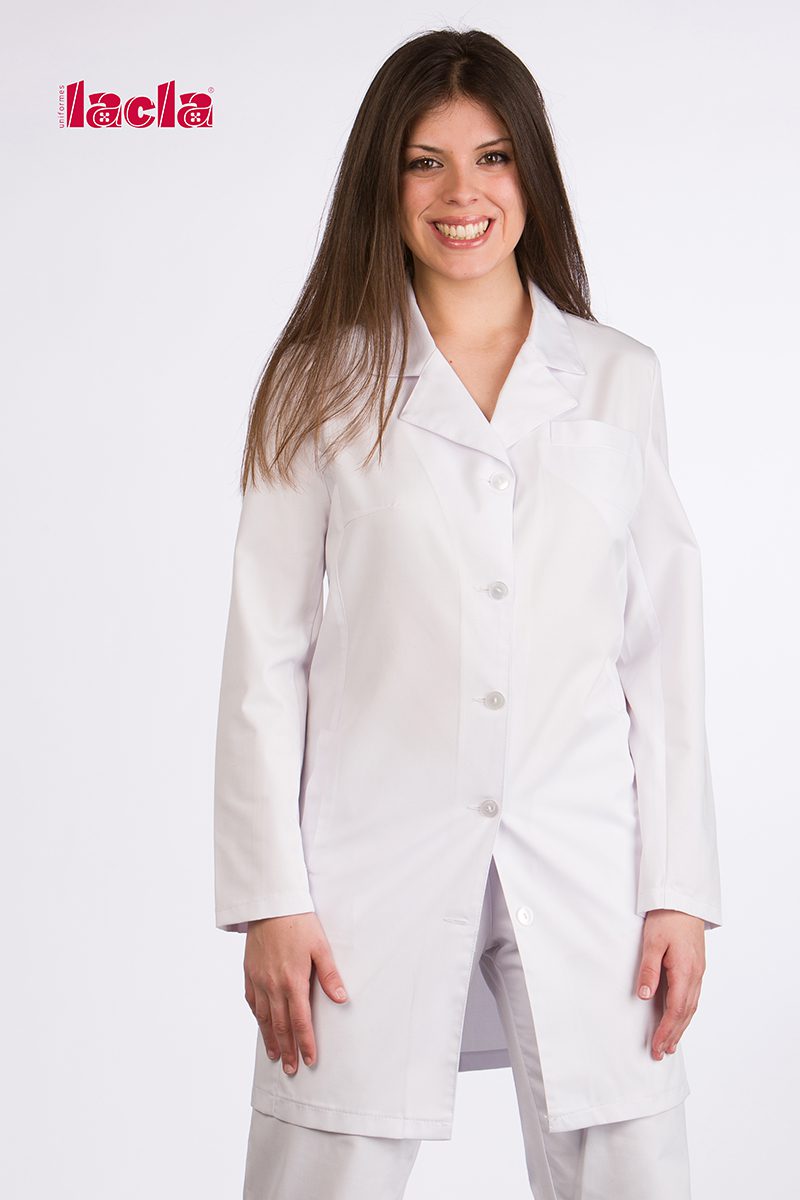BATA M/L BOTONES CUELLO SOLAPA 2019-51307942 BLANCO