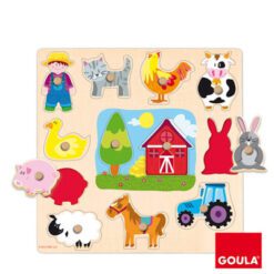 Puzzle siluetas de granja
