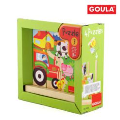 Puzzle cubos granja