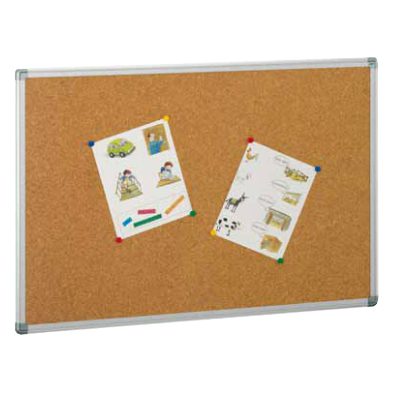 Tablero de corcho marco de aluminio