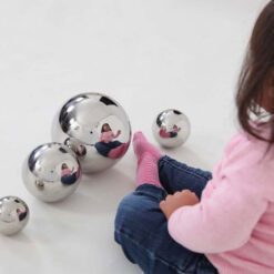 Pelotas reflectivas color plata