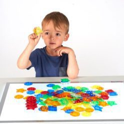 Set de botones plásticos translucidos