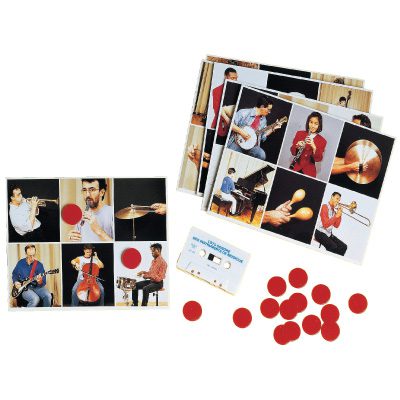 Lotería sonora. Instrumentos de música.