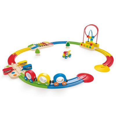 Set de tren con sonidos y formas