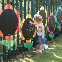 Pizarras con formas de girasoles