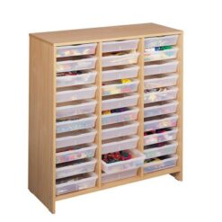 Gavetero 30 cajones transparentes